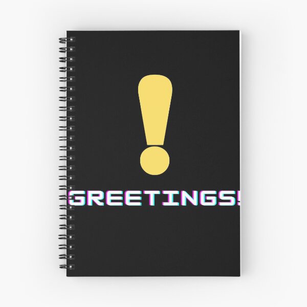 Item preview, Greetings! (Exclamation) designed and sold by RockNRole.