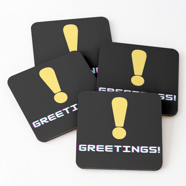 Item preview, Greetings! (Exclamation) designed and sold by RockNRole.