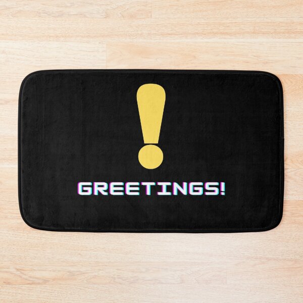 Item preview, Greetings! (Exclamation) designed and sold by RockNRole.