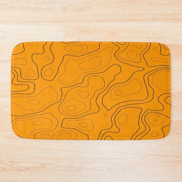 Item preview, Cyber Orange and Black Topography designed and sold by Signal Fire.