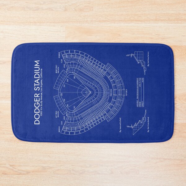 Item preview, Dodger Stadium (Vertical - White Stencil - No Background) designed and sold by BGALAXY.