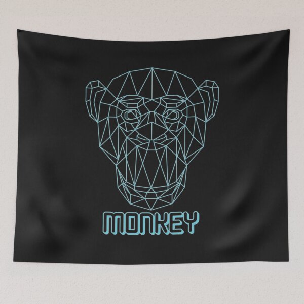 Item preview, geometric monkey designed and sold by capotees.