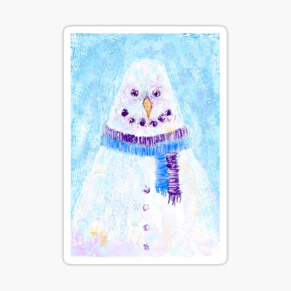 Christriangle Snowman Sticker