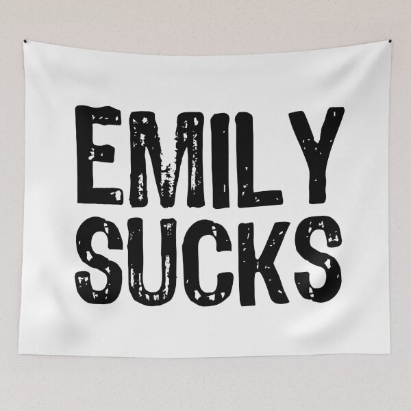 Item preview, Emily Sucks designed and sold by The "I Love Everything" Shop.