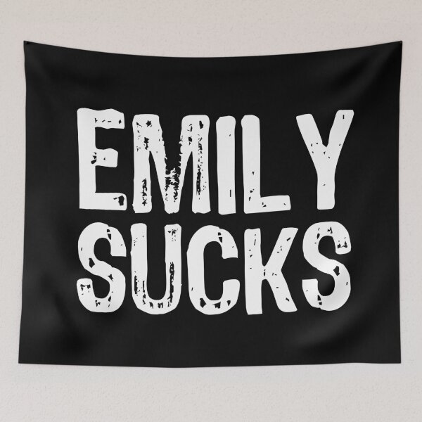 Item preview, Emily Sucks designed and sold by The "I Love Everything" Shop.