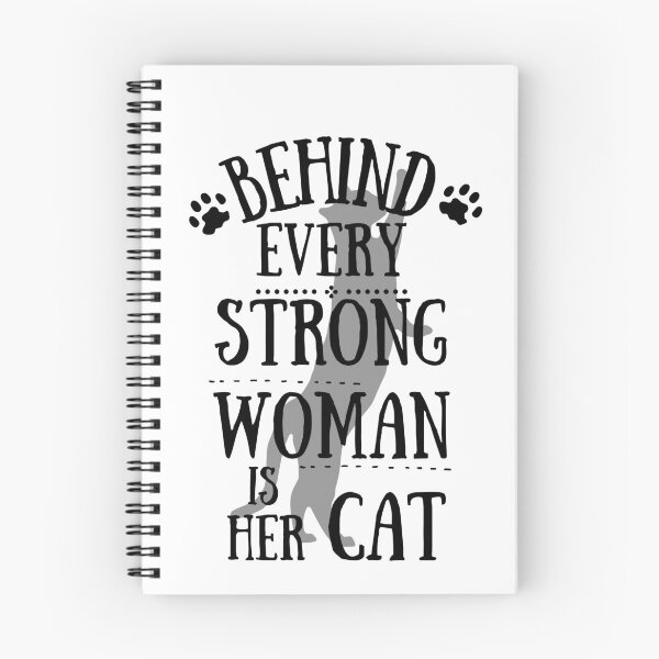Item preview, behind every strong woman is her cat designed and sold by reka88.