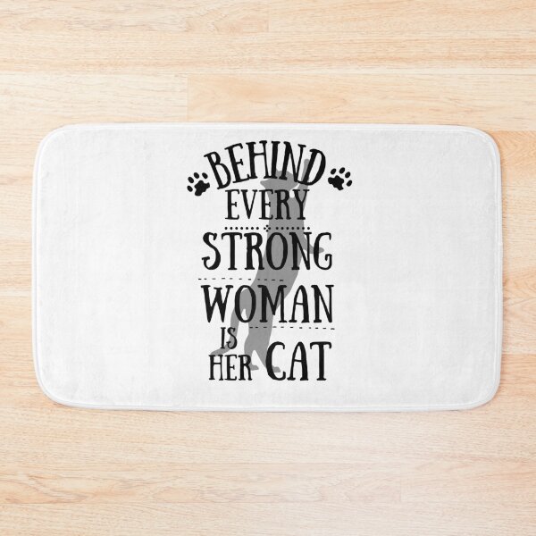 Item preview, behind every strong woman is her cat designed and sold by reka88.
