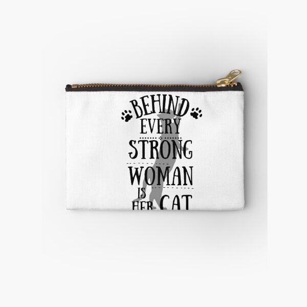 Item preview, behind every strong woman is her cat designed and sold by reka88.