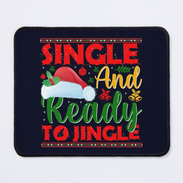 Item preview, SINGLE AND READY TO JINGLE Christmas designed and sold by Linenist.