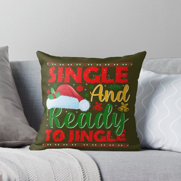 Item preview, SINGLE AND READY TO JINGLE Christmas  designed and sold by Linenist.