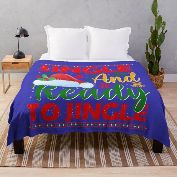 Item preview, SINGLE AND READY TO JINGLE Christmas  designed and sold by Linenist.