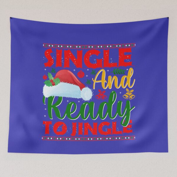 Item preview, SINGLE AND READY TO JINGLE Christmas  designed and sold by Linenist.