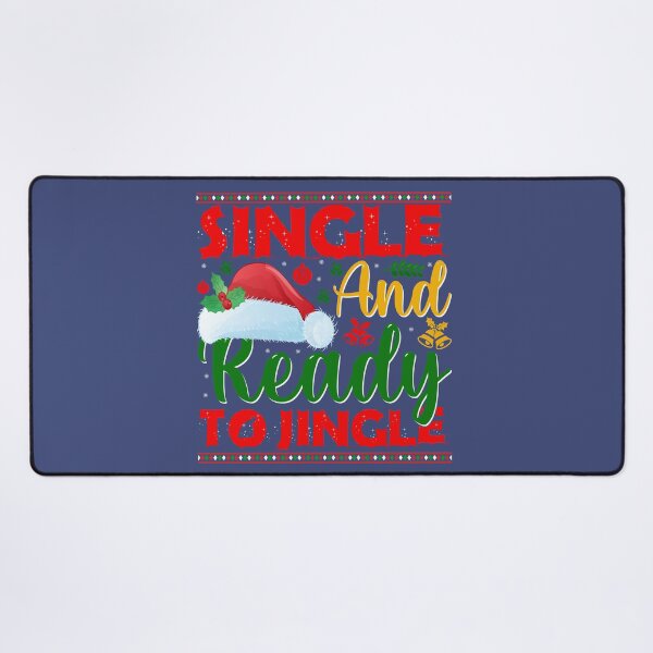 Item preview, SINGLE AND READY TO JINGLE Christmas designed and sold by Linenist.