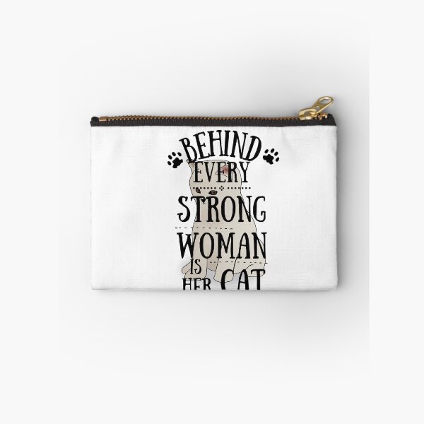 Item preview, behind every strong woman is her cat designed and sold by reka88.