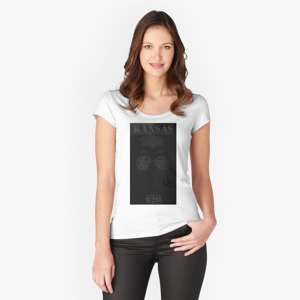 Item preview, Fitted Scoop T-Shirt designed and sold by kinkatstyle.