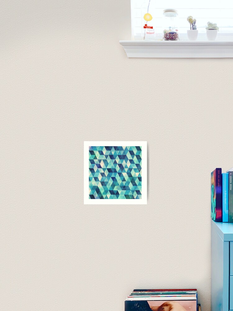 Thumbnail 2 of 3, Art Print, Triangles Pattern designed and sold by studioVII.