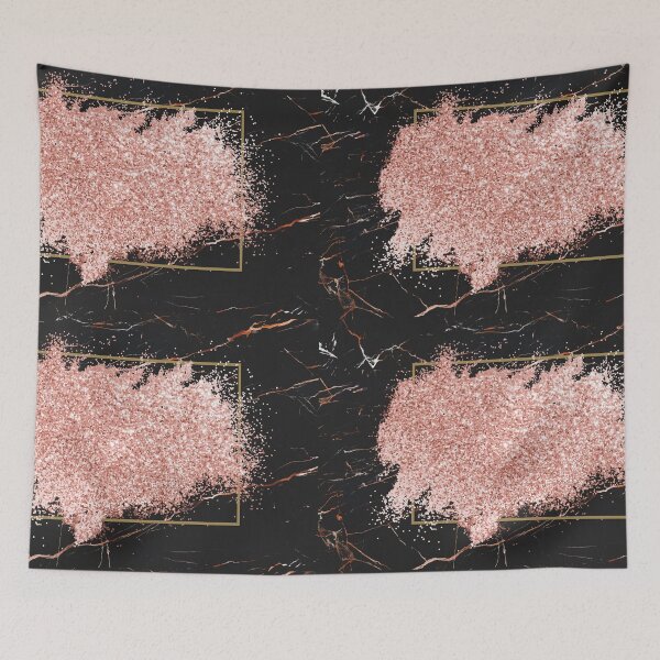 Item preview, Black Marble & Pink Geometric Art designed and sold by newburyboutique.