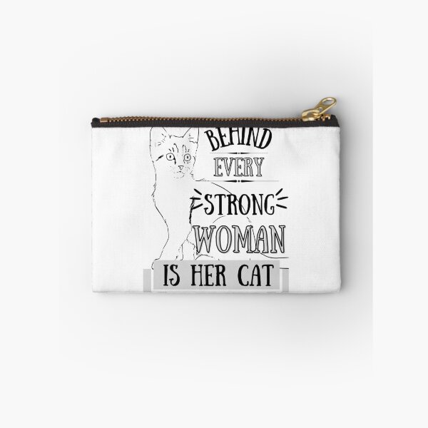 Item preview, behind every strong woman is her cat designed and sold by reka88.