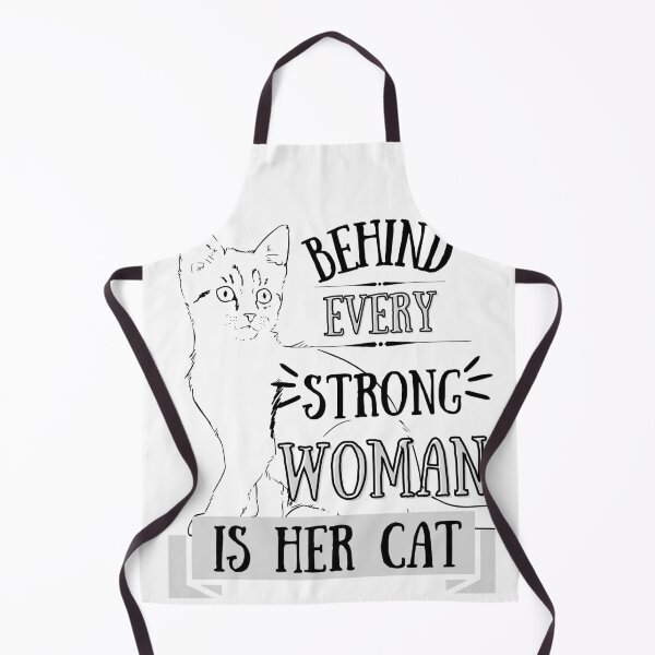 Item preview, behind every strong woman is her cat designed and sold by reka88.