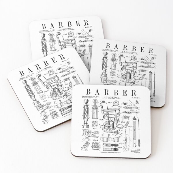 Artikelvorschau, Friseur Friseur Friseur Barbershop Vintage Patent entworfen und verkauft von GrandeDuc.