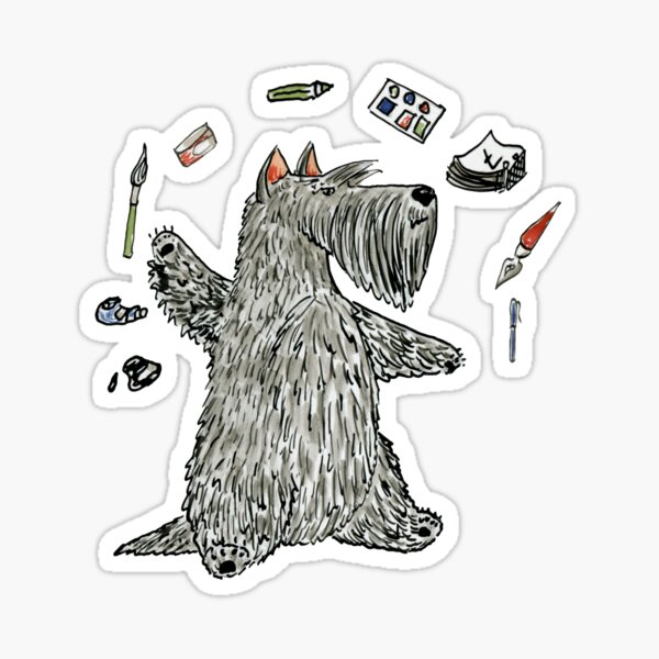 Item preview, Scottish Terrier Juggling designed and sold by Shiritoru.