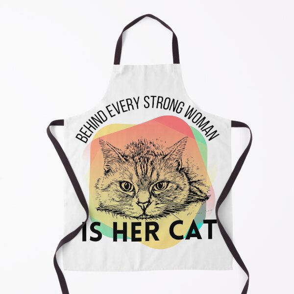 Item preview, behind every strong woman is her cat designed and sold by reka88.