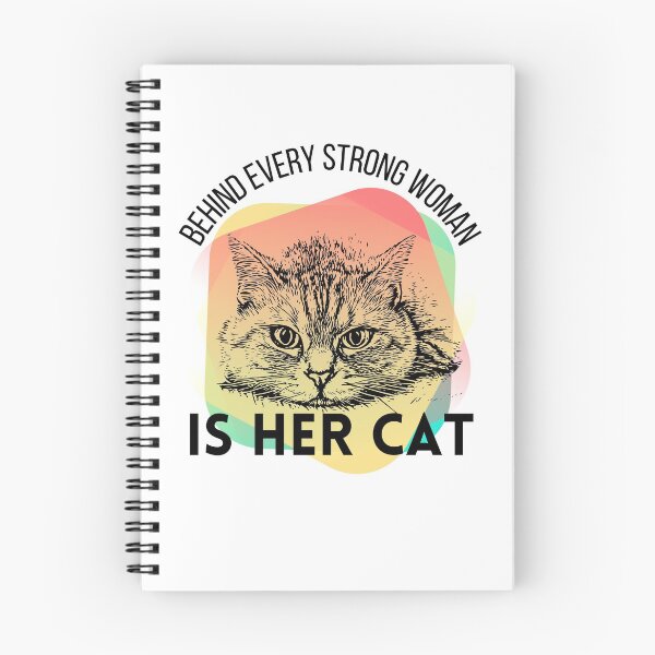 Item preview, behind every strong woman is her cat designed and sold by reka88.