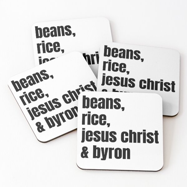 Item preview, Joe Byron | Beans Rice Jesus Christ and Byron designed and sold by GoldenTicketer.
