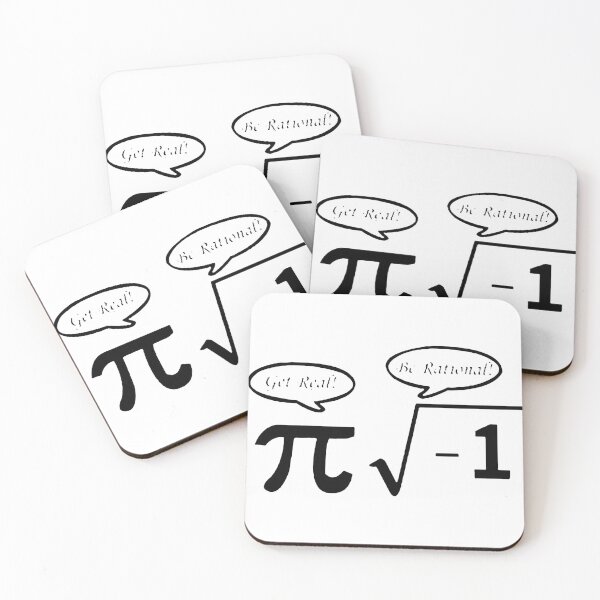 Item preview, Get Real Be RAtional Love Math I love mathematics Iota pie formula pie square root infinity Gift friend Funny Art Design Happy Apparel Essential Inspiration Joy Mood designed and sold by DesignByHeartUK.