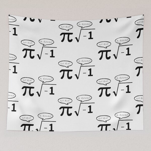 Item preview, Get Real Be RAtional Love Math I love mathematics Iota pie formula pie square root infinity Gift friend Funny Art Design Happy Apparel Essential Inspiration Joy Mood designed and sold by DesignByHeartUK.