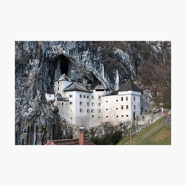 Predjama castle in slovenija Photographic Print