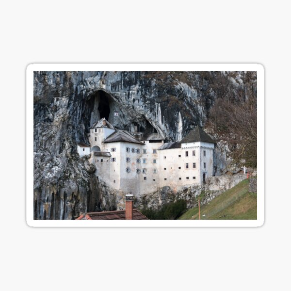 Predjama castle in slovenija Sticker