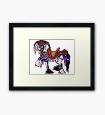 Black and White Christmas Framed Print