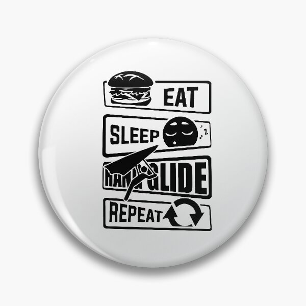 Item preview, Eat Sleep Glide Repeat Hang Gliding Love Sky Diving Paragliding Skydiving Love Parachute Para Jumping Skydive Gift Apparel Funny Holiday Xmas designed and sold by DesignByHeartUK.