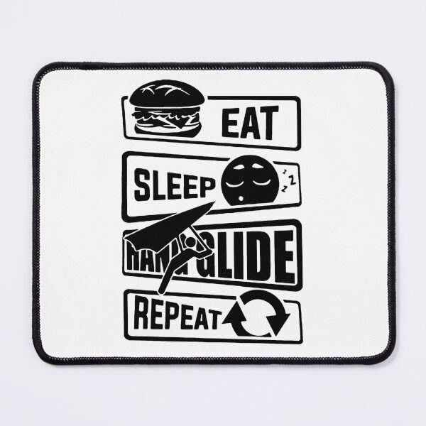 Item preview, Eat Sleep Glide Repeat Hang Gliding Love Sky Diving Paragliding Skydiving Love Parachute Para Jumping Skydive Gift Apparel Funny Holiday Xmas designed and sold by DesignByHeartUK.