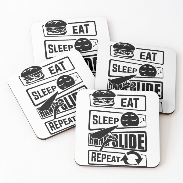 Item preview, Eat Sleep Glide Repeat Hang Gliding Love Sky Diving Paragliding Skydiving Love Parachute Para Jumping Skydive Gift Apparel Funny Holiday Xmas designed and sold by DesignByHeartUK.