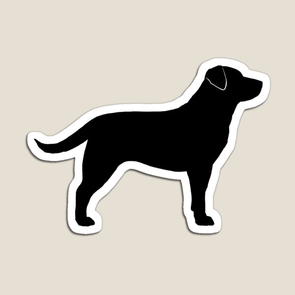Item preview, Black Labrador Retriever Silhouette(s) designed and sold by Jenn Inashvili.