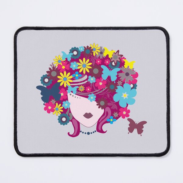 Item preview, Flowery-haired girl designed and sold by RafaelLima7.