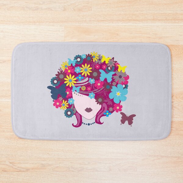 Item preview, Flowery-haired girl designed and sold by RafaelLima7.