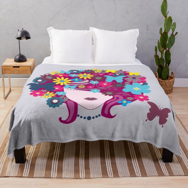 Item preview, Flowery-haired girl designed and sold by RafaelLima7.