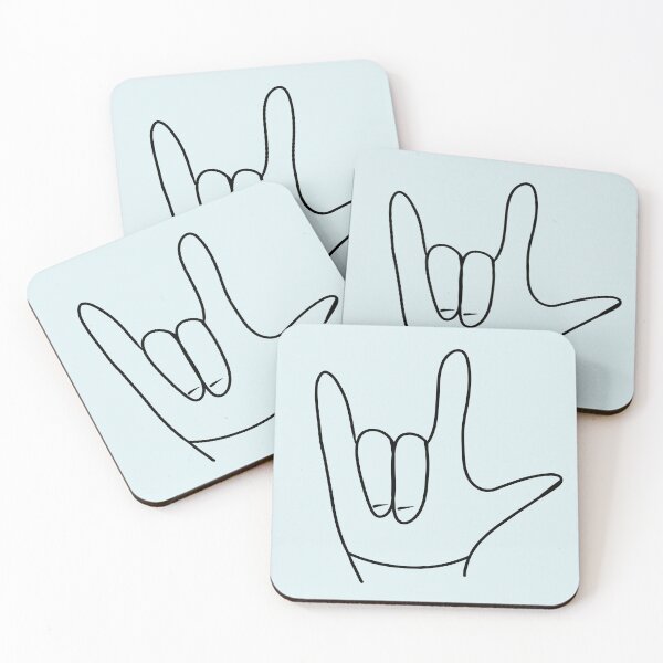 Item preview, Asl i love you minimalist  designed and sold by CreativeKari.