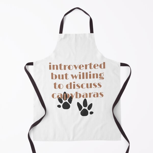 Item preview, introverted but willing to discuss capybaras designed and sold by Alexa5454.