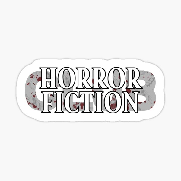 Horror Fiction Club Graphic For Horror Fans Sticker For Sale By Jddesignsstuff Redbubble 