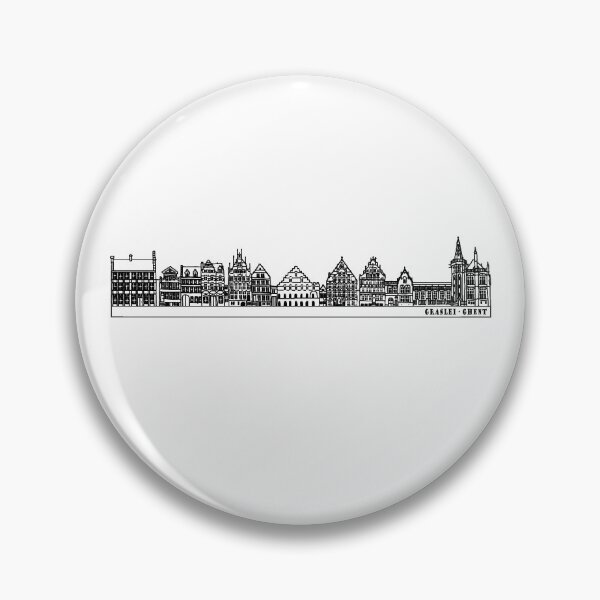 Item preview, Graslei Ghent Lineart Drawing designed and sold by reujken.