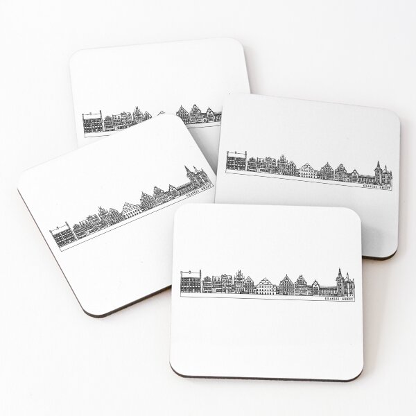 Item preview, Graslei Ghent Lineart Drawing designed and sold by reujken.