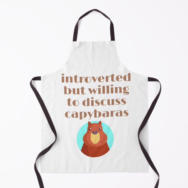 Item preview, introverted but willing to discuss capybaras designed and sold by Alexa5454.