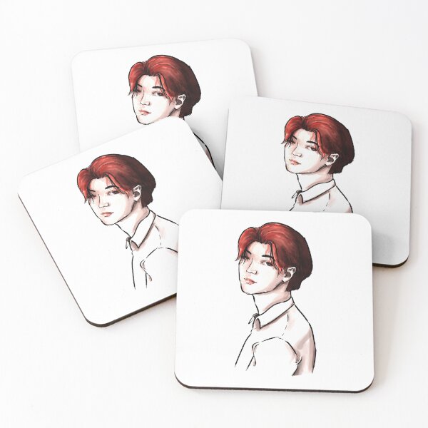 Item preview, handsome manga guy with flame red hair designed and sold by GLwithUs.