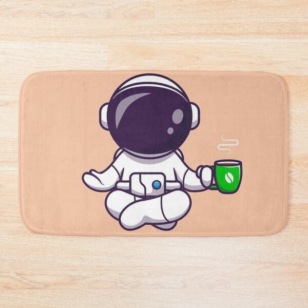 Artikelvorschau, Süßer meditierender Astronaut mit Kaffee entworfen und verkauft von TrendyThings37.