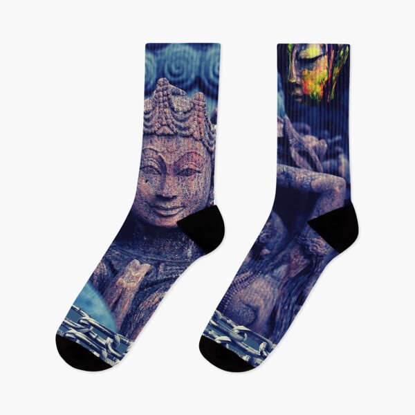 Item preview, Karma? Dharma? Metal Print designed and sold by Swooncake Press.