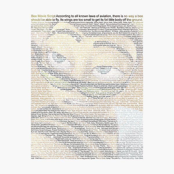 "Bee Movie Script (you can read it Check Description For Details